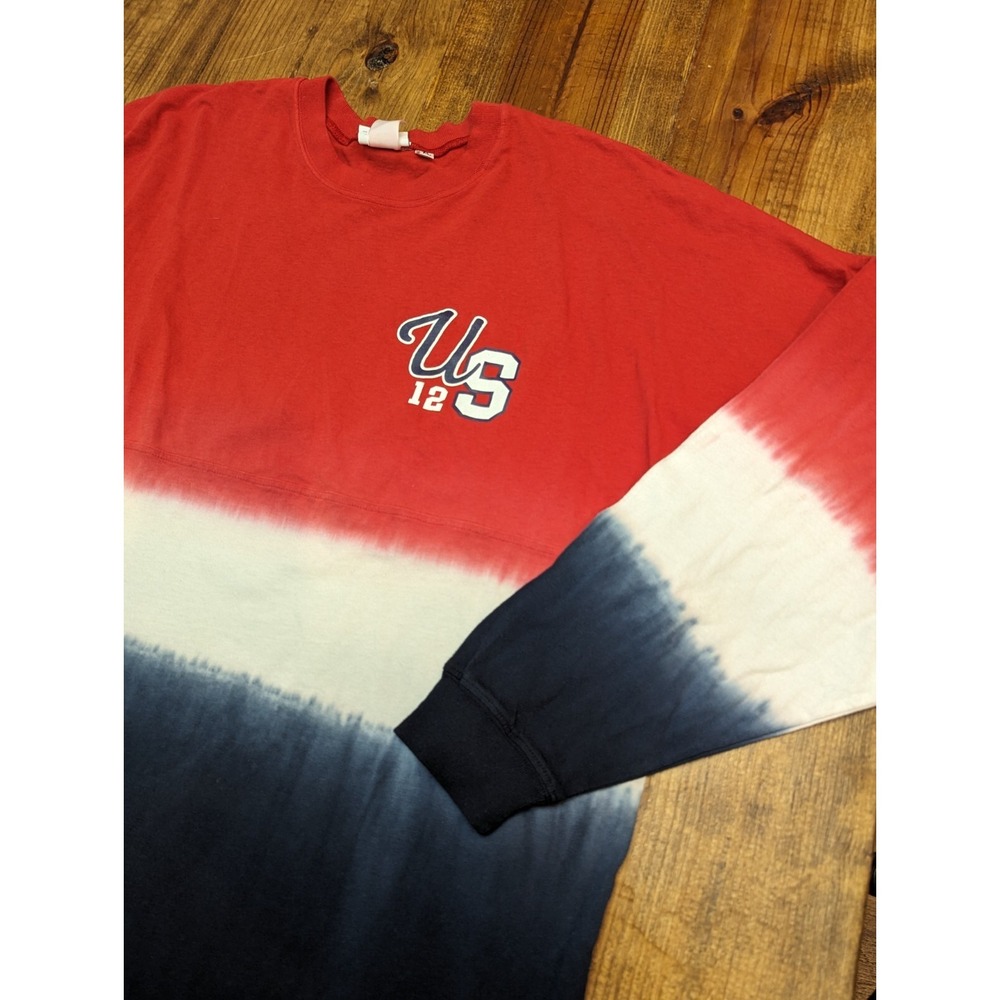 Universal Studios Spirit Jersey Hombre Blue Red White Size XL Tie Dye